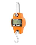 QWORK® Digitale Hängewaage, 300 kg, Digitale Aluminium-Kranwaage, Zum...