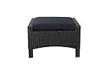 Tarrington House Polsterschemel Ottoman, Aluminium/PE Rattan, 71 x 61 x 42 cm,...