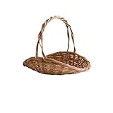 Weidenkorb mit Griff Picknickorb Oval Naturbrauner Geschenk und...
