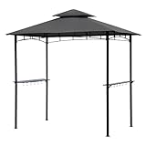 Sekey Grill Pavillon 2.45 x 1.50m, Wasserdicht Gartenlauben Gartenzelt Partyzelt...