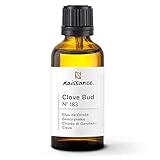 Naissance Gewürznelke Ätherisches Öl (Nr. 183) - 50ml - 100% Naturreines Gewürznelkenöl (Nelkenöl) für Naturkosmetik, Massage, Aromatherapie, Duftlampe - Duftöl für Aroma Diffuser