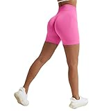 Vertvie Damen Gym Shorts Booty Scrunch High Wasit Sport Shorts Nahtlose...