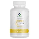 Vitamin C Hochdosiert + Rutin | Natürliches Vitamin C Kapseln Für Immunsystem...
