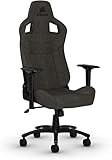 Corsair T3 Rush - Polyester Gaming Stuhl (Atmungsaktivem Weichen Stoff,...