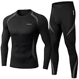 Thermounterwäsche Herren, Skiunterwäsche Winter Thermowäsche Set...