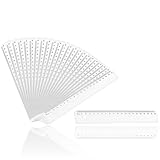 D.RECT - 24 Stück - 20 cm Lineal|Kunststoff Plastik|Transparent Glasklar | für...