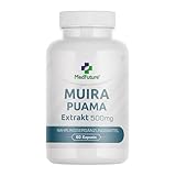 Muira Puama Extrakt 500mg 60 Kapseln Potenz Libido Menopause