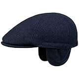 Lipodo Thinsulate Herren Flatcap - Schiebermütze mit Ohrenklappen -...