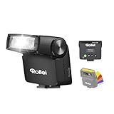 Rollei Flashy ONE Mini Kamera Blitz GN 16 mit LCD Display Recycle Zeit 0.01~2.5...