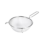 KitchenCraft Großes feinmaschiges Metallsieb für die Küche, Rundsieb aus...
