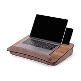 Vigo Wood Laptopkissen, Tragbarer Laptoptisch mit Kissen, Weichem...
