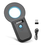 Haustier ID Lesegerät, Bluetooth Chiplesegerät für Tiere, RFID Mikrochip...
