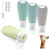 TXXATX 4 Stück Futtertube zum Befüllen Hund 90 ml Leberwurst Hunde Tube...