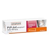 PVP-Jod-ratiopharm® Salbe: keimtötende Wirkung bei oberflächlichen Wunden,...