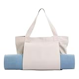 Zimoer Sporttasche Damen Yogatasche Groß Leinen Tragetasche für Yogamatten...
