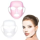 Silikon-Gesichtsmaske, 2 Stück Wiederverwendbare Gesichtsmaske,...