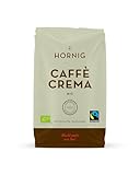 J. Hornig Kaffeebohnen Espresso Bio & Fairtrade, Caffè Crema Bio, 500g ganze...