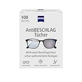 ZEISS AntiBeschlag Tücher 100 Stück für einen lang anhaltenden Beschlagschutz...