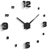 Retoo Wanduhr 70 cm - 130 cm, Flat Mute Decor Geschenk Home Office Nach Hause,...