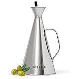 Olietta Tropf- und auslaufsichere Ölflasche aus Edelstahl - 500 ml Ölflasche...