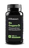 BIO Oregano Öl, 120 Weiche Kapseln | PREMIUM: 106mg Carvacrol und 4,5 mg Thymol...