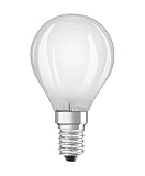 OSRAM Filament LED Lampe mit E14 Sockel, Tageslicht, 6500 K, 4W, Ersatz für...