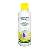HEITMANN pure Reine Citronensäure | Flüssiger Bio-Entkalker für Küche & Bad...