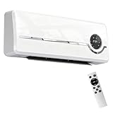 HOMCOM Heizlüfter zur Wandmontage 2000W Keramik-Wandheizung mit Ventilator,...