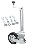 Anhänger Stützrad Automatik 60 mm klappbar | Stützlast 400 kg mit Montiersatz...