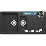 SCHOCK Küchenspüle Formhaus D-150L Onyx 100x50 cm – CRISTALITE® mit 1 ½...