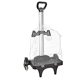 Amythe Trolley für Schulrucksack, Rucksackwagen Aluminiumlegierung Klappwagen...