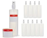 10x 250 ml Octopus Sprühflaschen mit Fingerzerstäuber, Plastikflaschen mit...