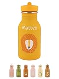 wunderwunsch Trinkflasche personalisiert für Kinder, Flasche personalisiert,...
