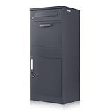 Zelsius Briefkasten mit Paketfach Neptun | pulverbeschichteter Stahl mit...