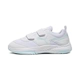 PUMA Unisex Kinder Varion Ii V Jr Indoor-Pumps, Puma White Light Aqua, 32 EU