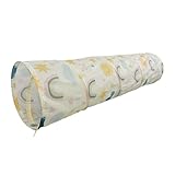 Relaxdays Spieltunnel Regenbogen, farbenfroher Krabbeltunnel, Kinder, BxD: 180 x...