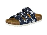 Lico Mädchen Bioline Star Niedrige Hausschuhe, Marine/ Weiß, 36 EU