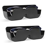 AOROPS Auto Brillenablage, 2 Stück Brillenetui Auto Sonnenbrillen 165 mm x 55...