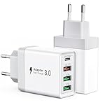 【2er Pack】 USB Ladegerät, 40W USBA und C Mehrfachstecker, 4 Port USB...