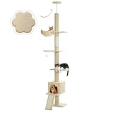 PAWZ Road Kratzbaum deckenhoch, Katzenbaum vom Boden bis zur Decke verstellbar,...