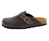 Lico Herren Bioline Clog Style Pantoletten, Braun, 43 EU