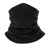 Winddicht Warm Fleece Nackenwärmer Ski Schal Atmungsaktiv, Winter Loop Schal...