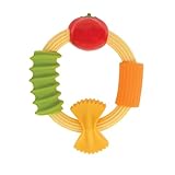 Nuby Pasta Ringbeißring — weiches Silikon, mehrfach strukturierte...