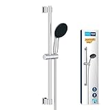 GROHE Vitalio 110, Duschset wassersparend, 6l pro Min (Brausestangenset mit:...