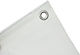 Abdeckplane Gewebeplane Premium Line 140g/m² weiß, 2m x 3m = 6m², 25...