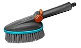 Gardena Cleansystem Handbürste M Soft: Reinigungsbürste mit Schlauchanschluss,...
