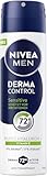 NIVEA MEN Derma Control Sensitive Deo Spray (150 ml), Anti-Transpirant mit purem...