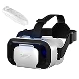 VR Brille für Handy, VR Brille mit kabelloser Fernbedienung, Virtual Reality...