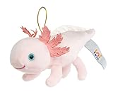 Uni-Toys - Axolotl mit Schlaufe - 15 cm (Länge) - Plüsch-Wassertier -...