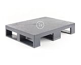 Kunststoff Halbpalette 80 x 60 im halben Europaletten-Maß | bis 2.500 kg...